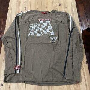 Y2K Sonneti London Longsleeve Shirt Mens XL Patched stitching